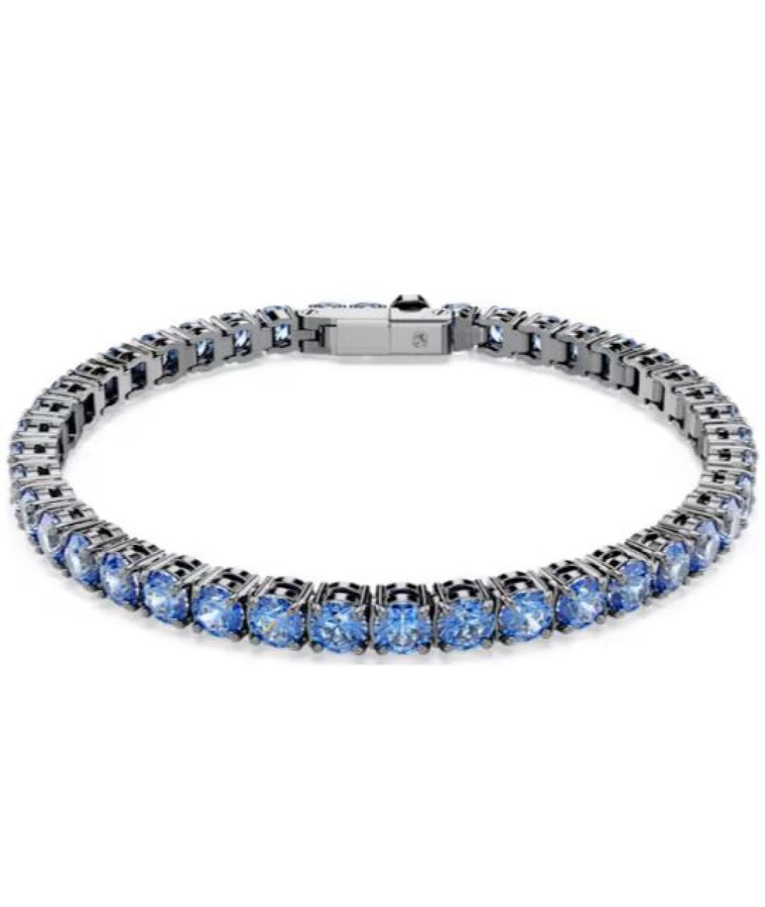 SWAROVSKI Голубой металлический браслет, фото 1
