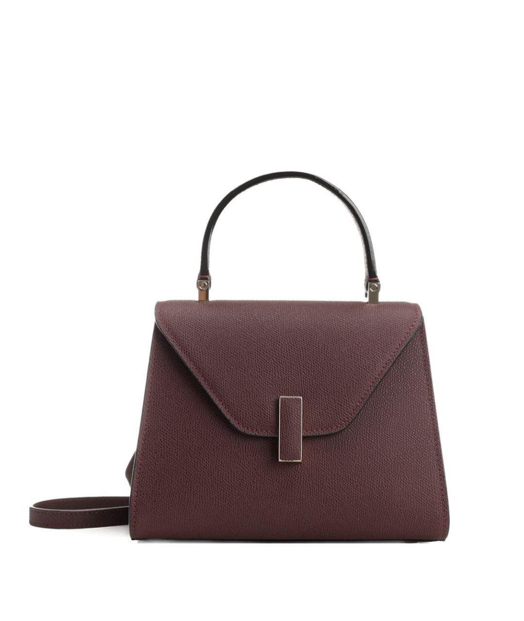 VALEXTRA Бордовая кожаная сумка тоут, фото 1