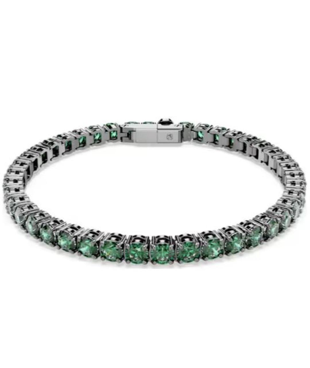 SWAROVSKI Зеленый металлический браслет, фото 1