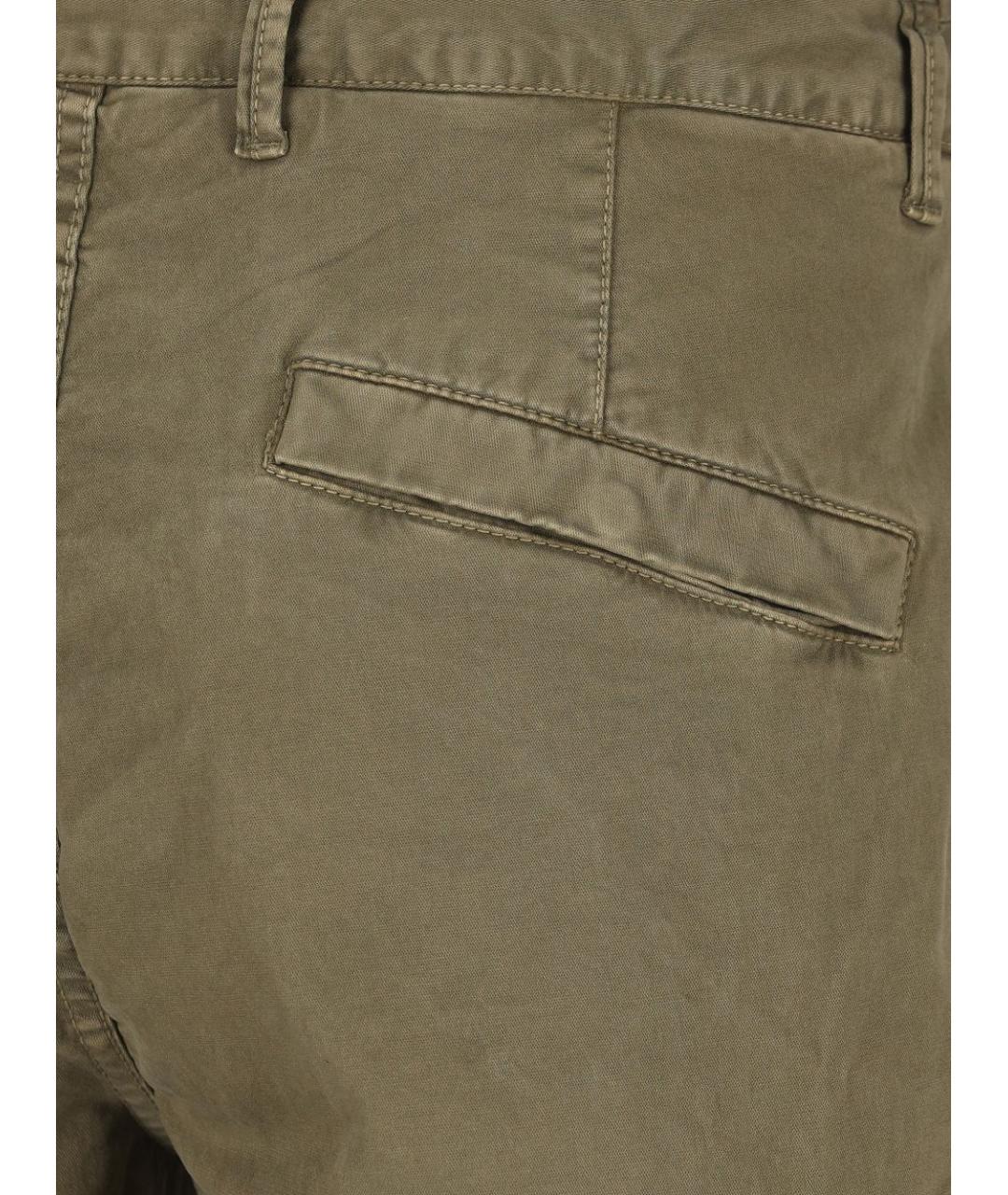 STONE ISLAND Хаки хлопковые шорты, фото 3