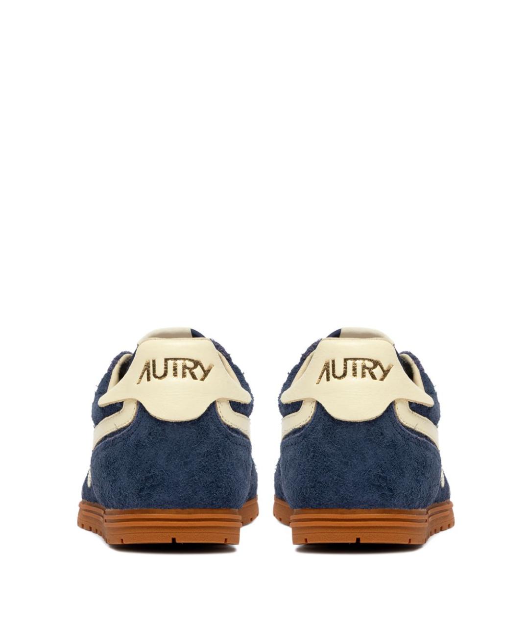 AUTRY Синие замшевые низкие кроссовки / кеды, фото 2