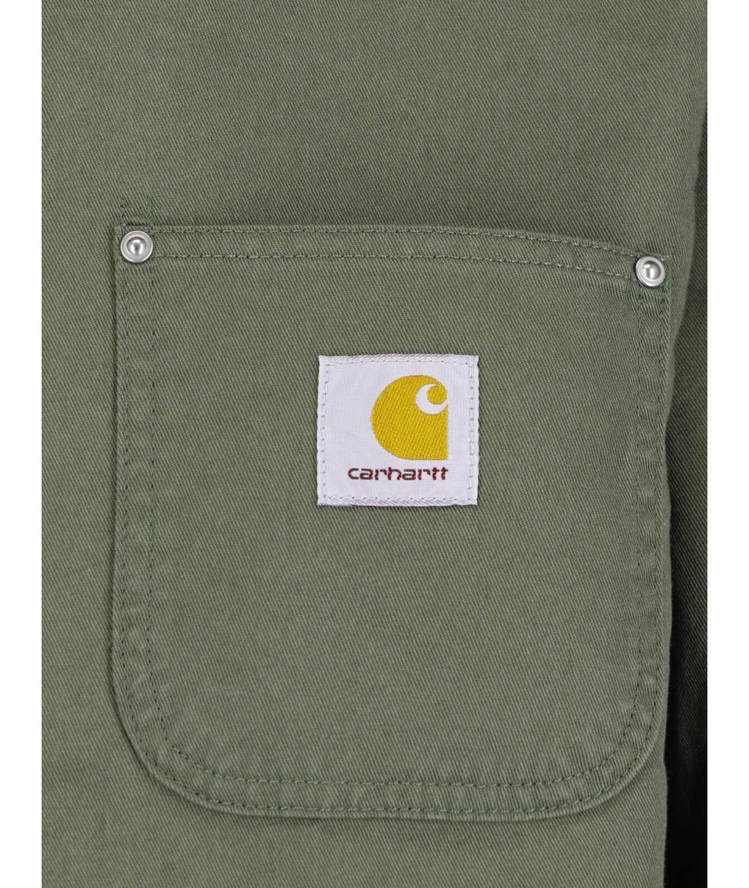 CARHARTT WIP Зеленая хлопковая куртка, фото 3