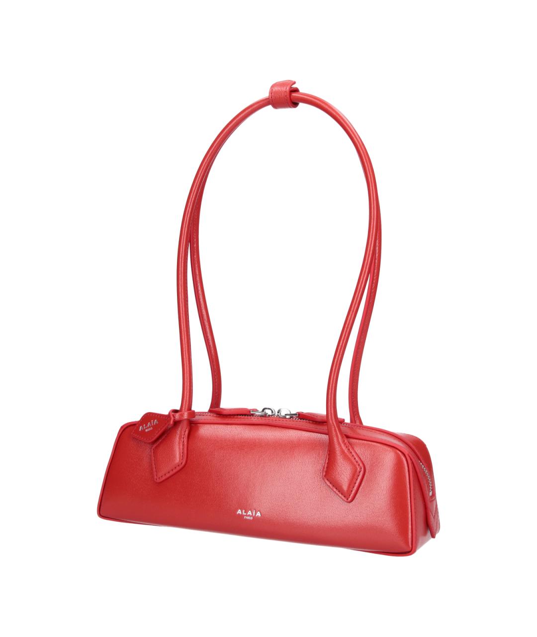 ALAIA Красная кожаная сумка через плечо, фото 2