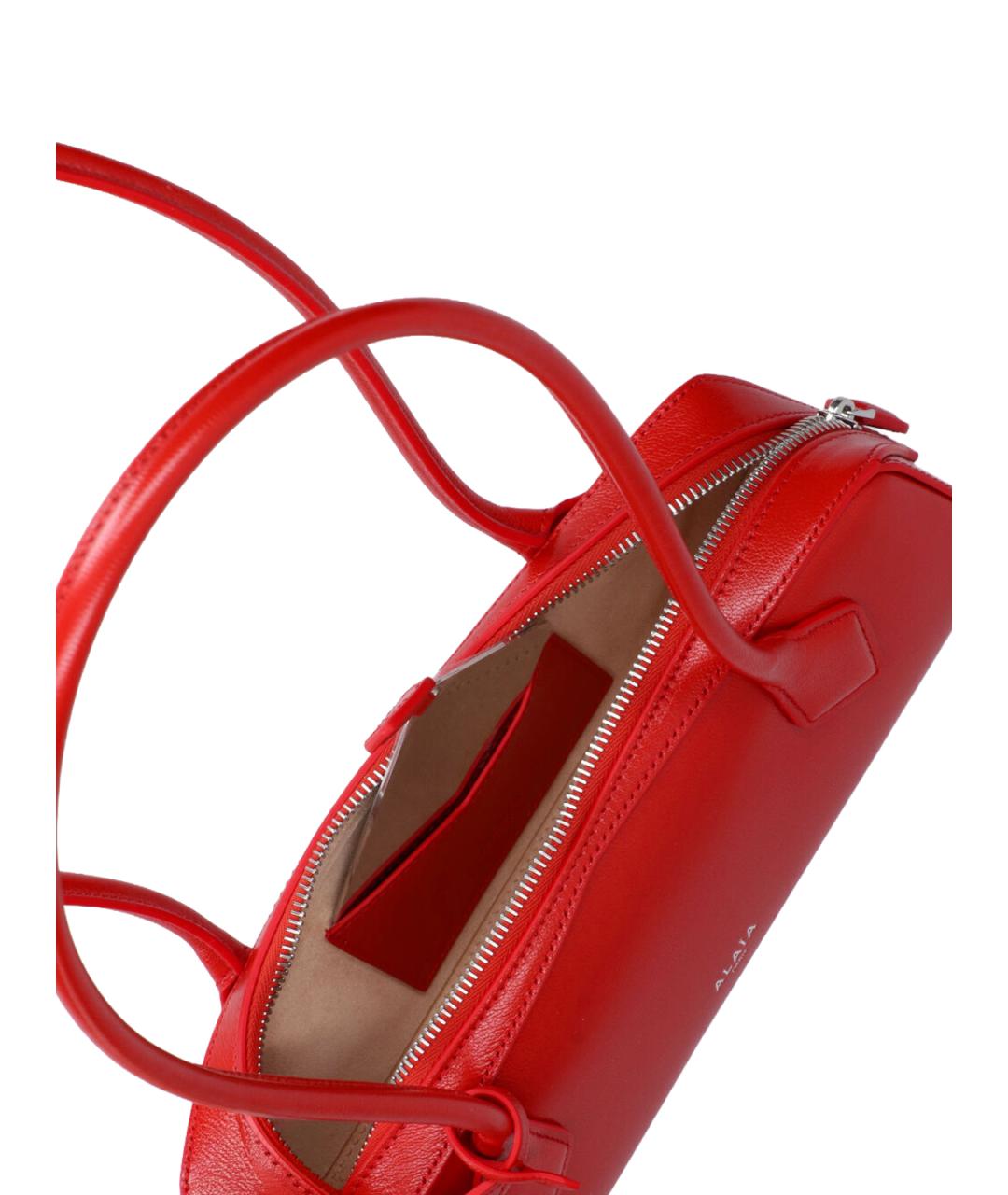 ALAIA Красная кожаная сумка через плечо, фото 4