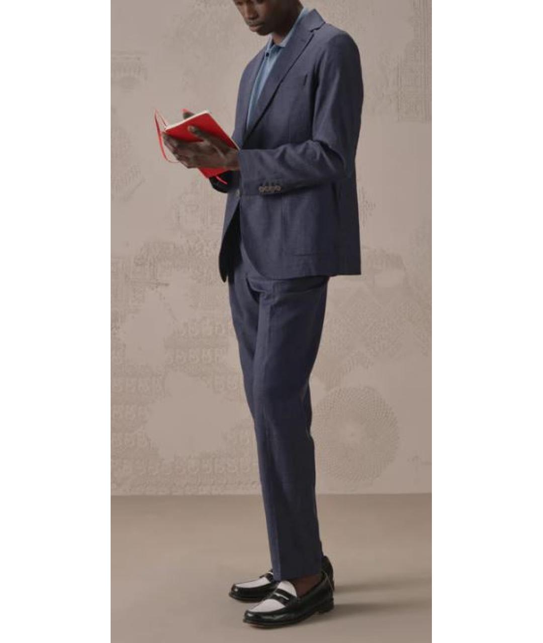 CIRCOLO 1901 Синие повседневные брюки, фото 2