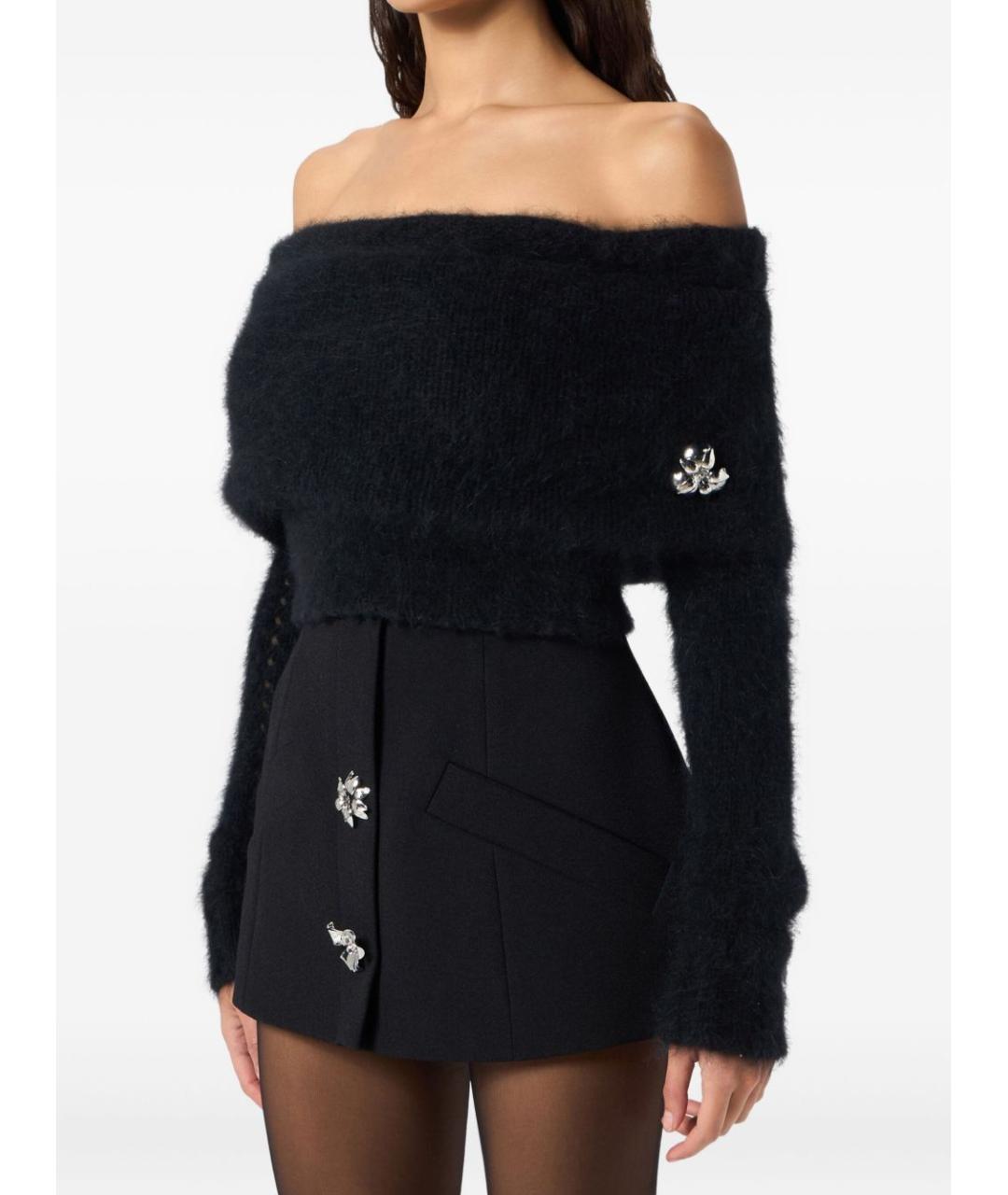 BLUMARINE Черный шерстяной джемпер / свитер, фото 4