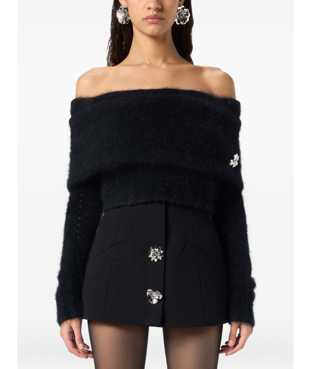 BLUMARINE Черный шерстяной джемпер / свитер, фото 5