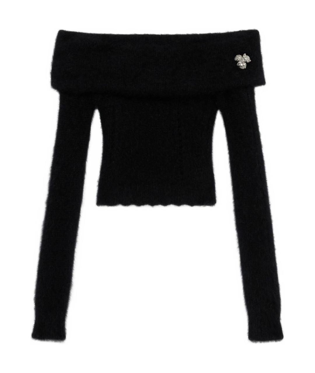 BLUMARINE Черный шерстяной джемпер / свитер, фото 1