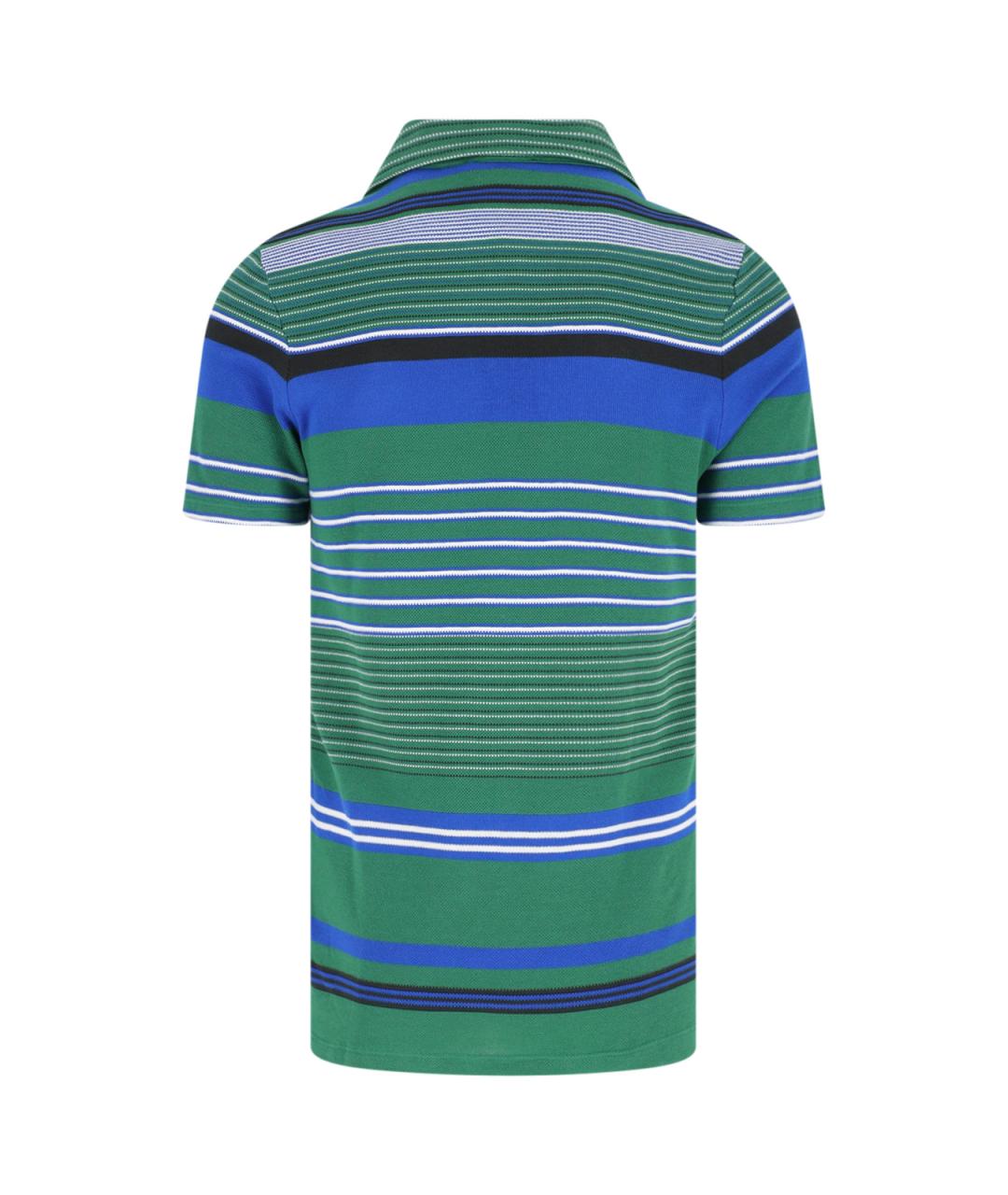 LACOSTE Зеленая хлопковая футболка, фото 2