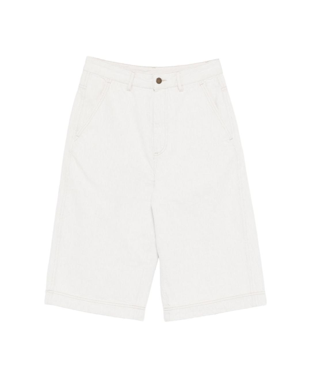 SOEUR Белые хлопковые шорты, фото 1
