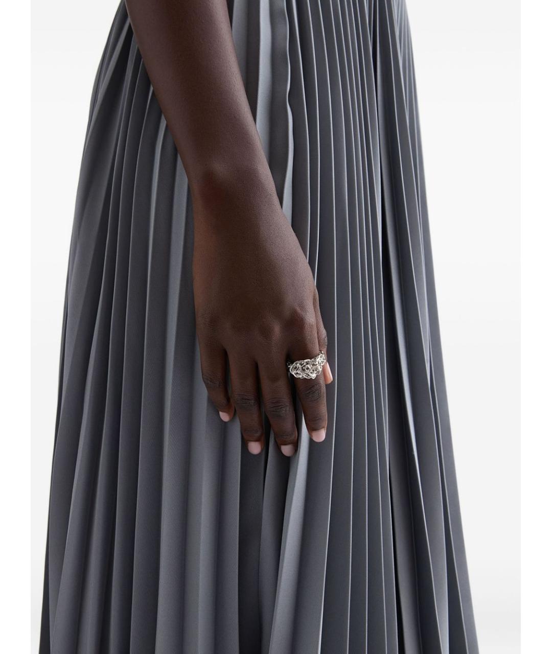 JIL SANDER Серебряное латунное кольцо, фото 2