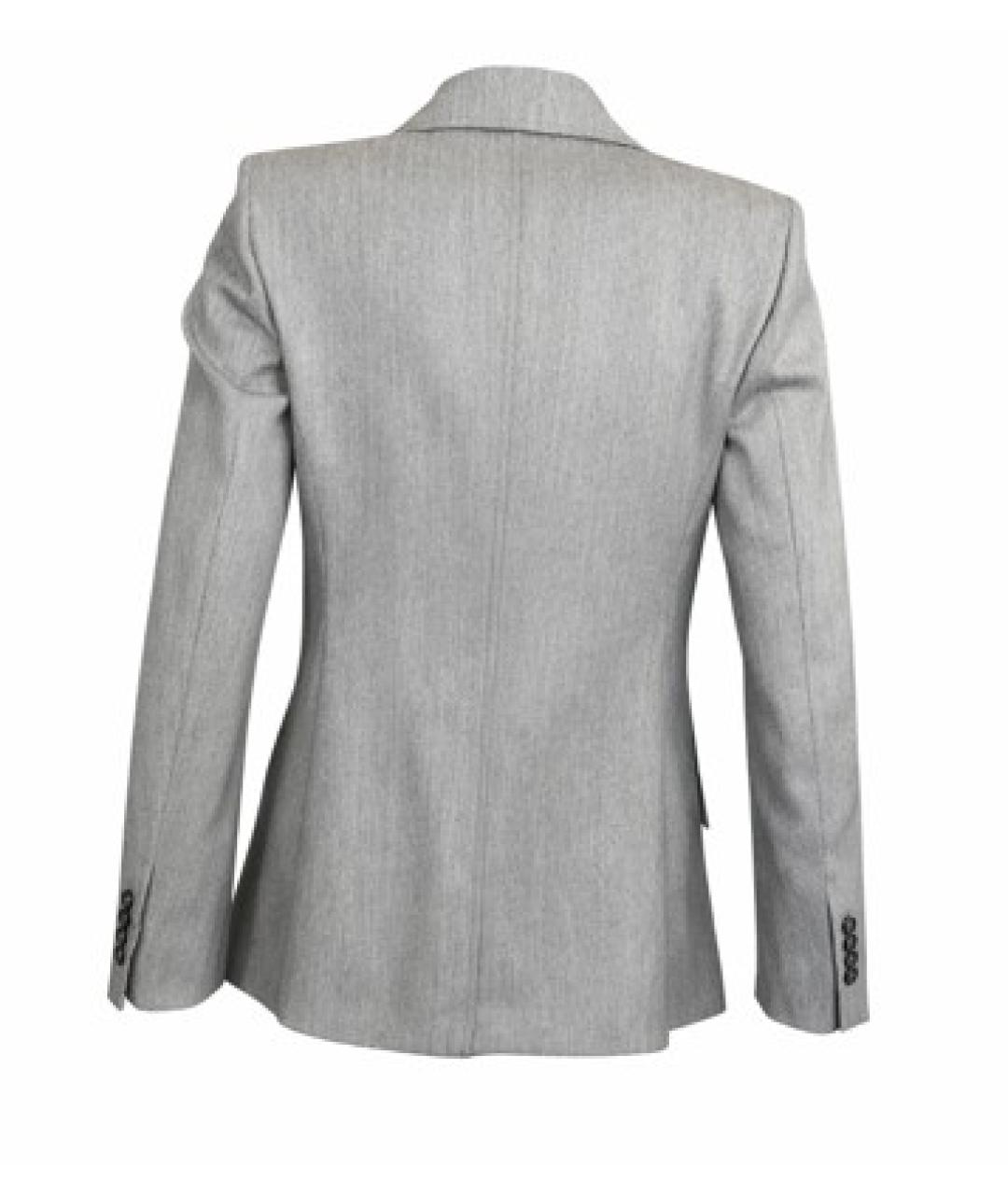 MAX MARA Серый шерстяной жакет/пиджак, фото 2