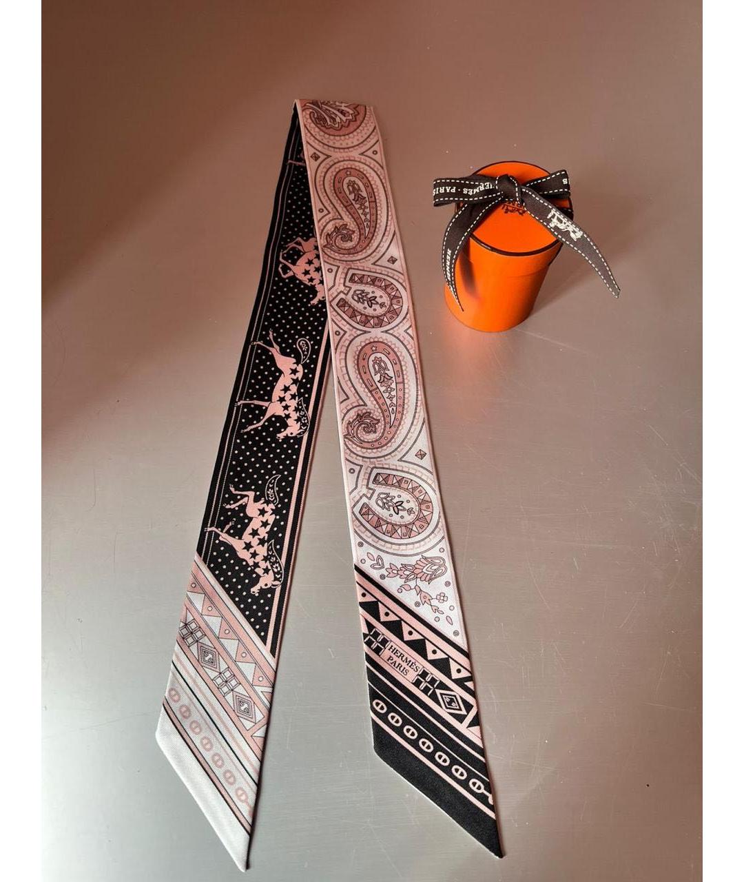 HERMES Мульти шелковый воротник, фото 5