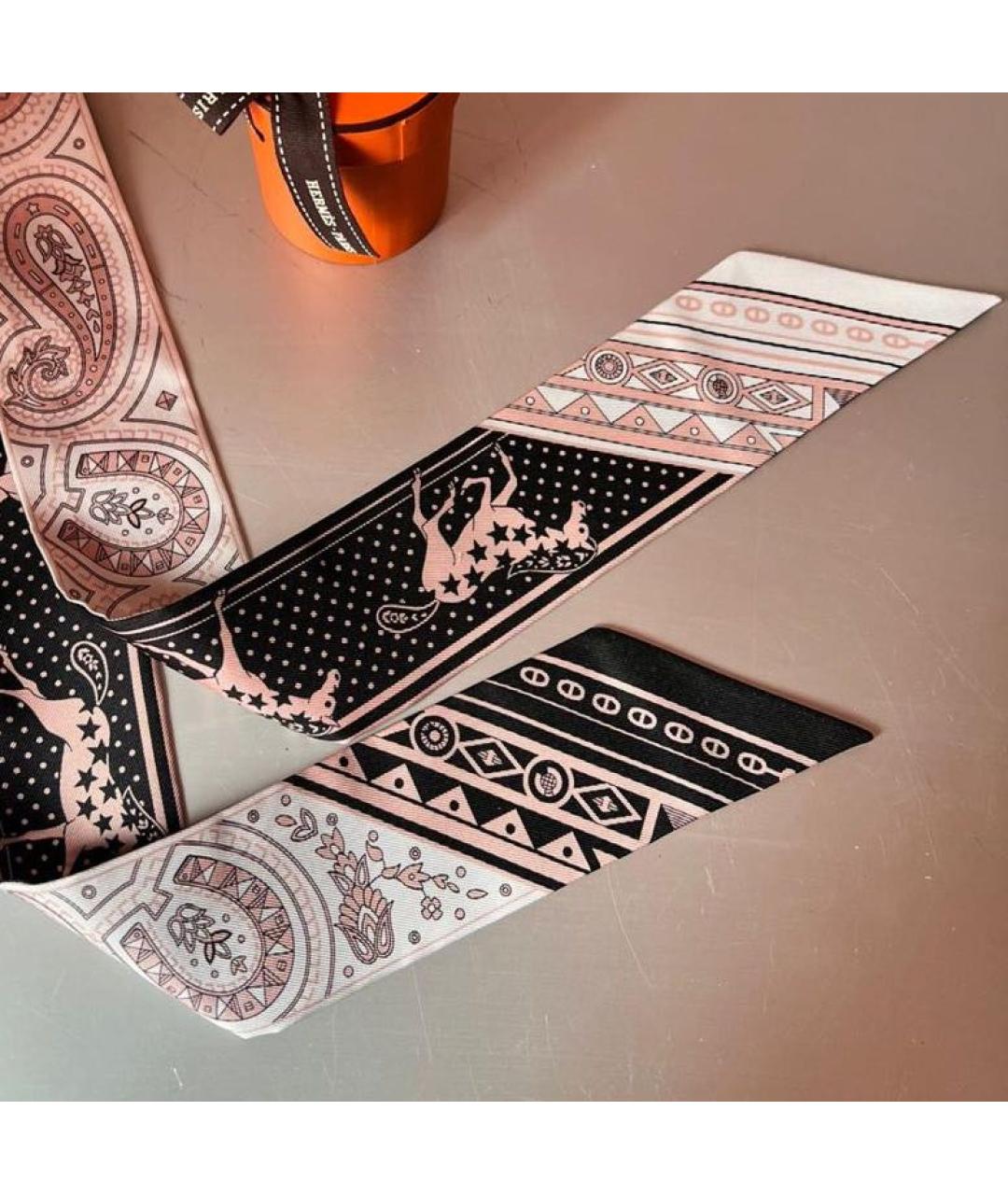 HERMES Мульти шелковый воротник, фото 3