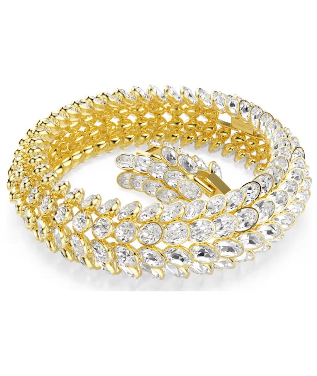 SWAROVSKI Золотой латунный браслет, фото 2