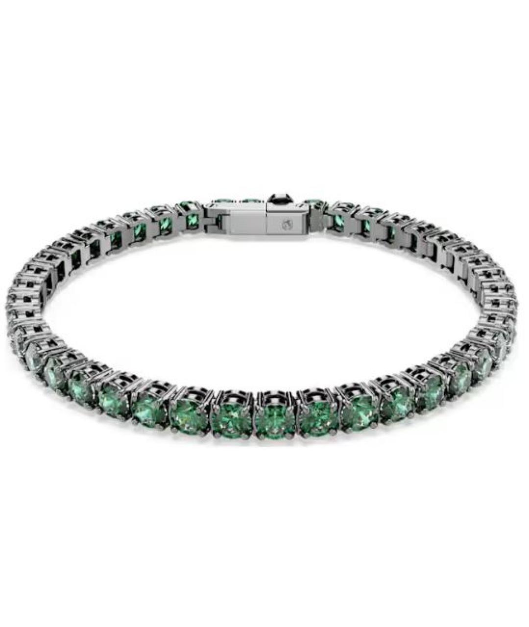 SWAROVSKI Зеленый металлический браслет, фото 1