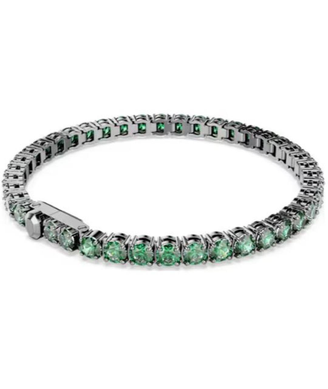 SWAROVSKI Зеленый металлический браслет, фото 2