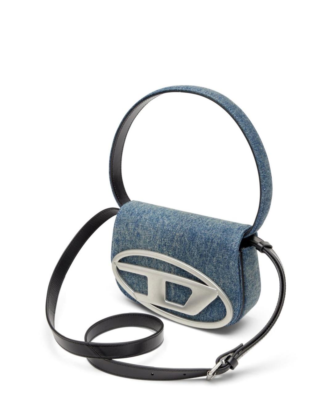 DIESEL Синяя сумка с короткими ручками, фото 5
