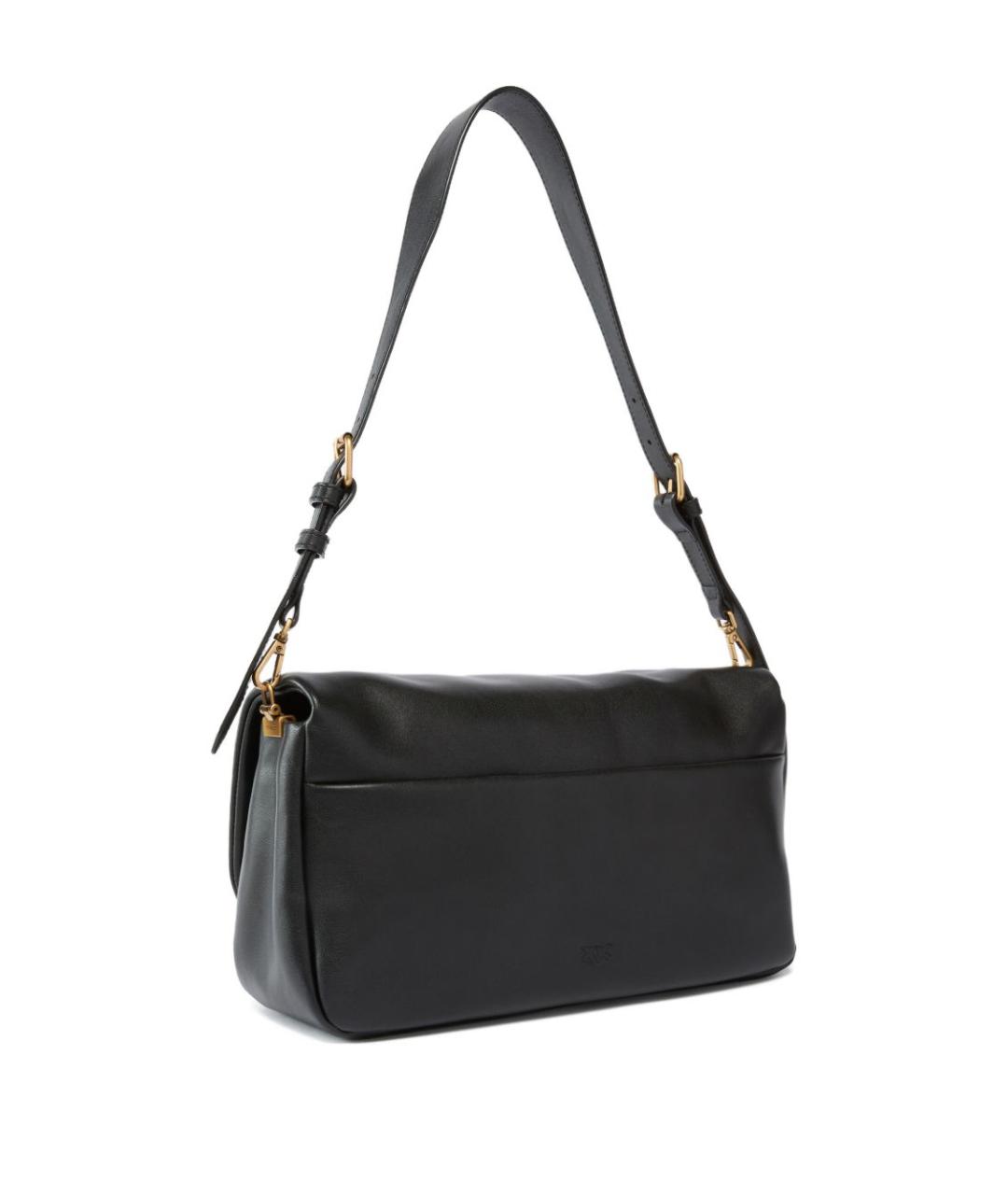 PINKO Черная кожаная сумка через плечо, фото 2