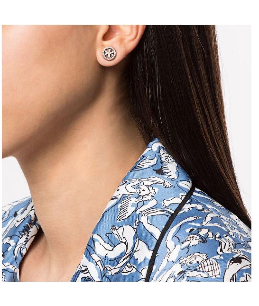 TORY BURCH Серебряные металлические серьги, фото 2