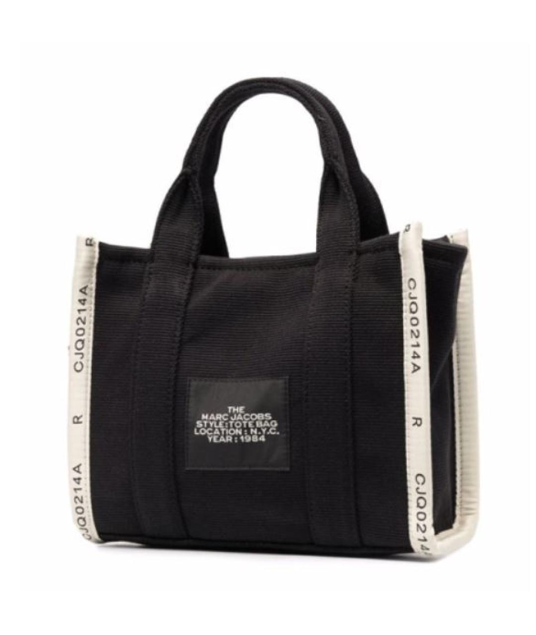 MARC JACOBS Черная хлопковая сумка тоут, фото 2