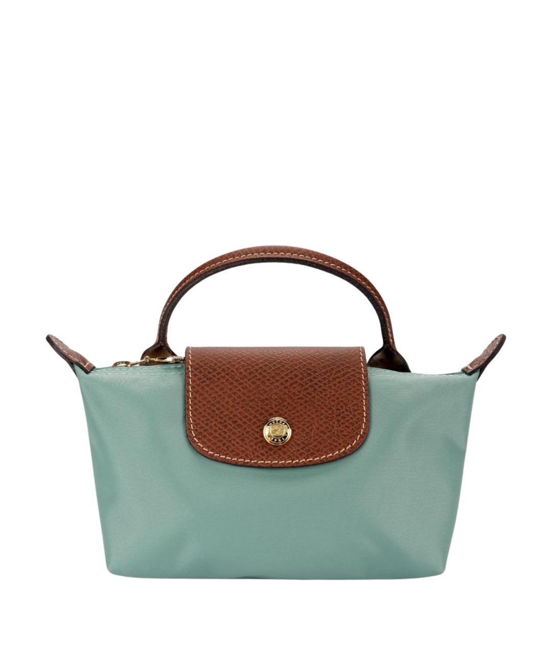 LONGCHAMP Голубая сумка с короткими ручками, фото 1