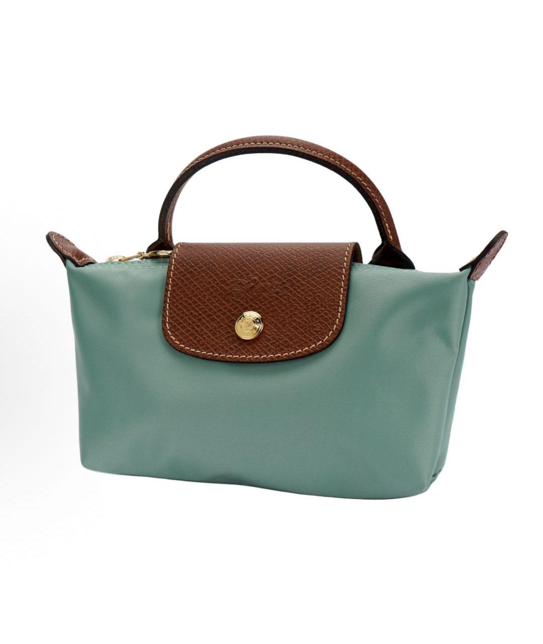 LONGCHAMP Голубая сумка с короткими ручками, фото 2