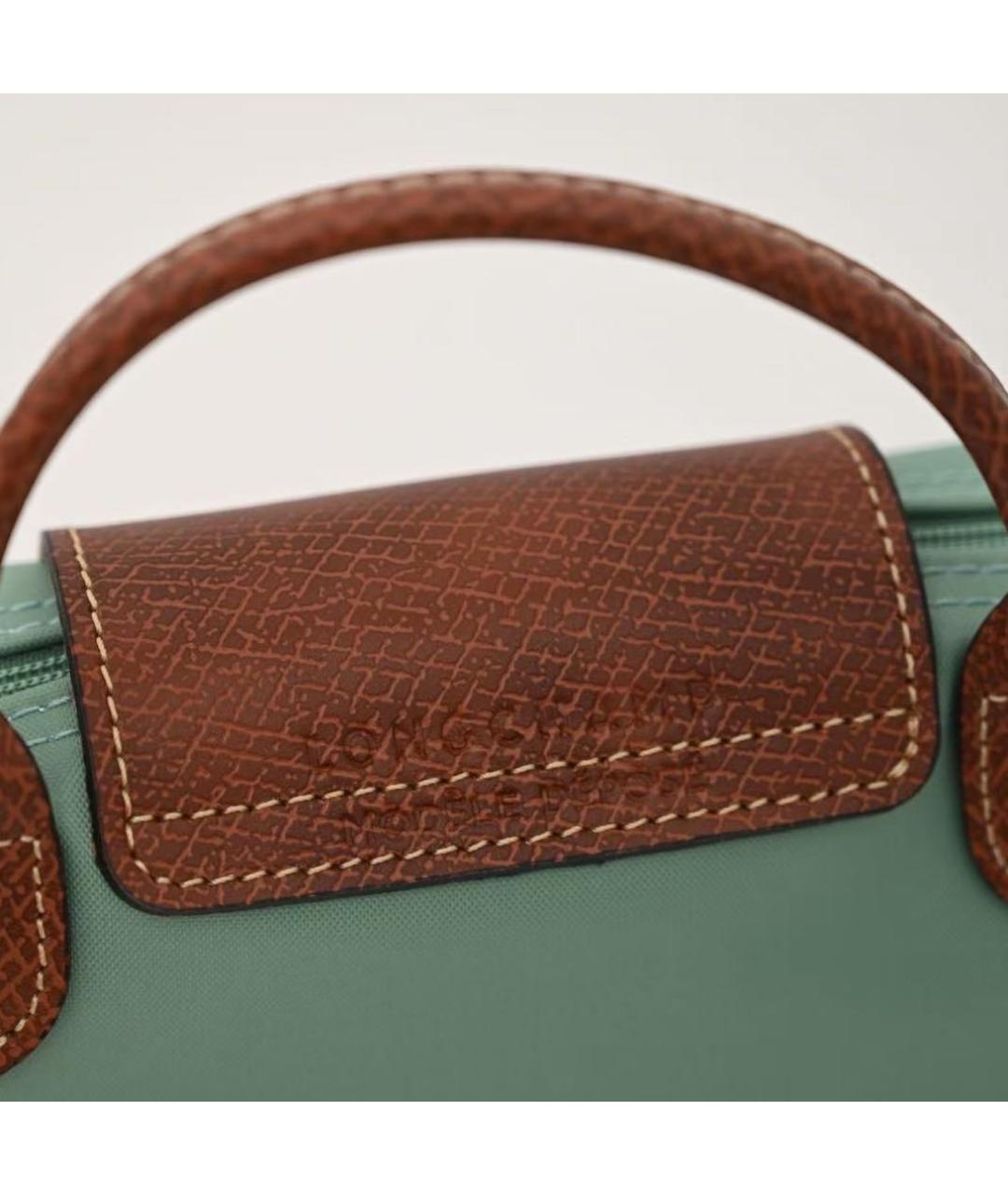 LONGCHAMP Голубая сумка с короткими ручками, фото 8