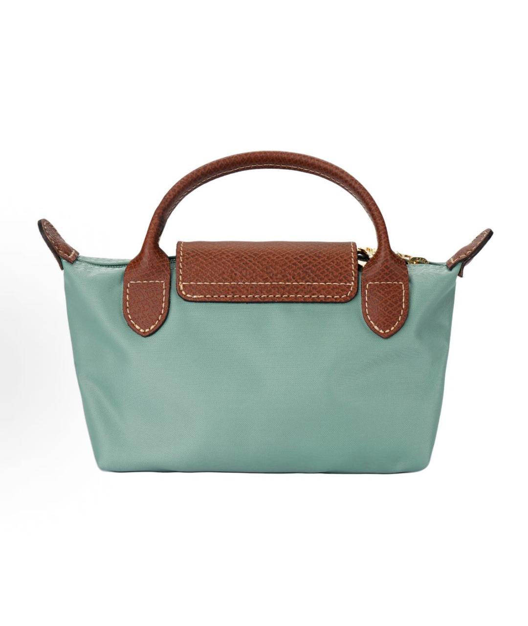 LONGCHAMP Голубая сумка с короткими ручками, фото 3