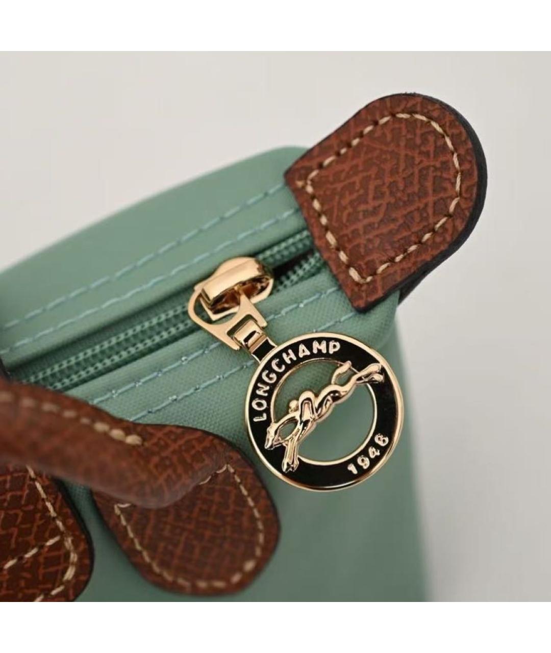LONGCHAMP Голубая сумка с короткими ручками, фото 7