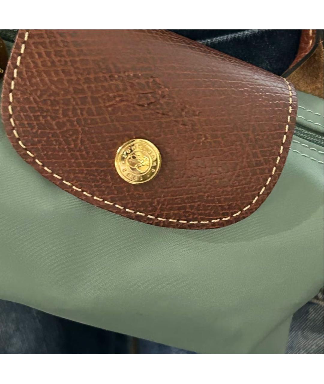 LONGCHAMP Голубая сумка с короткими ручками, фото 6