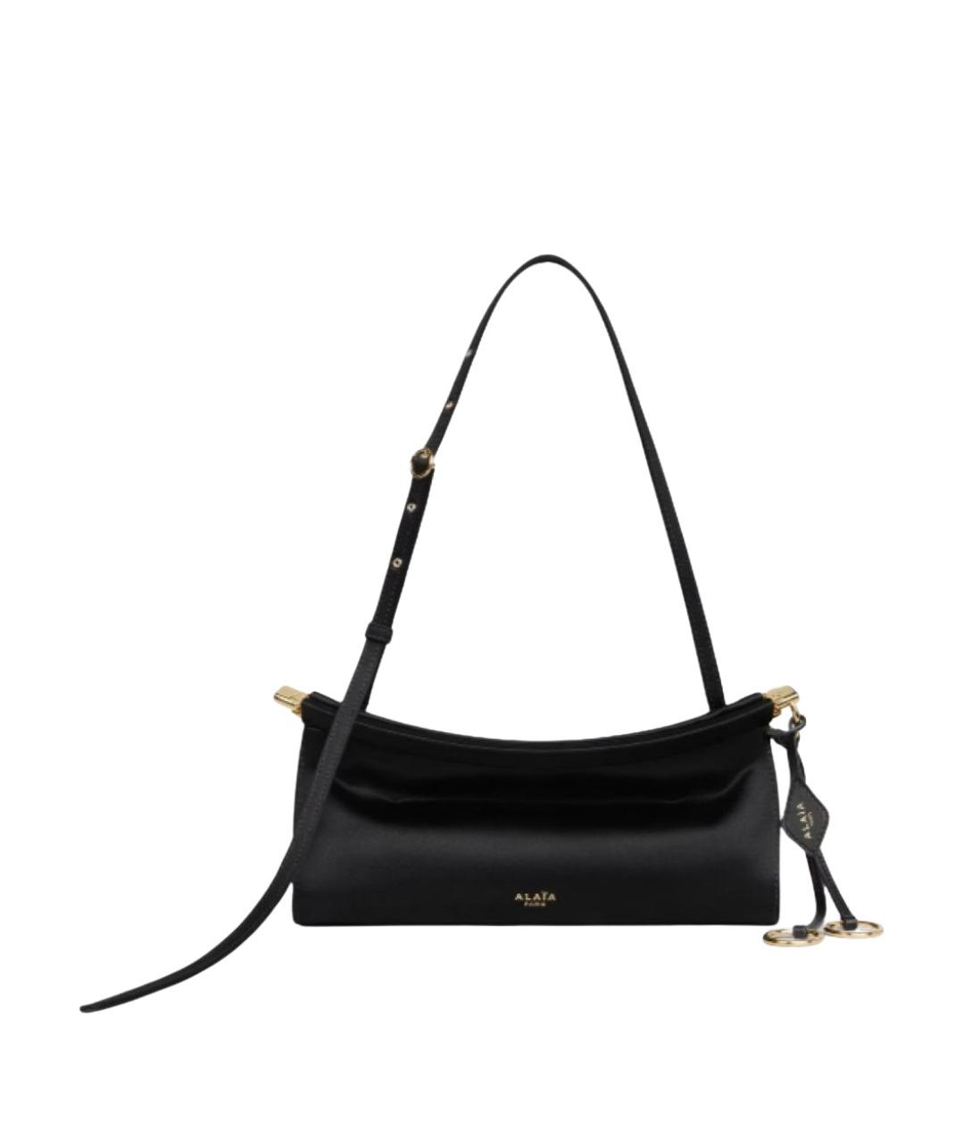 ALAIA Черная шелковая сумка через плечо, фото 1