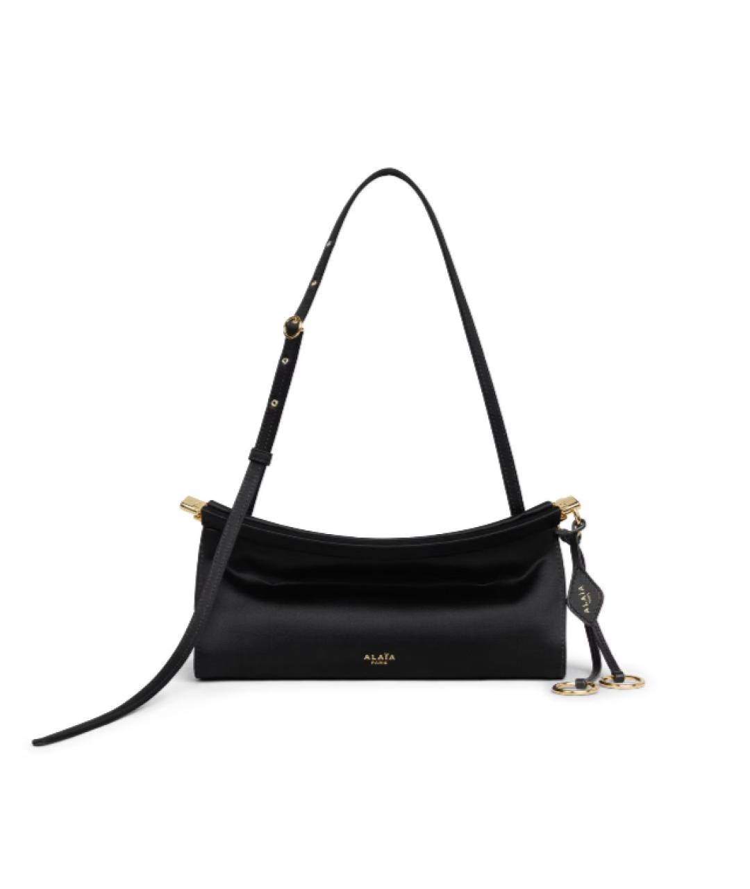 ALAIA Черная шелковая сумка через плечо, фото 5