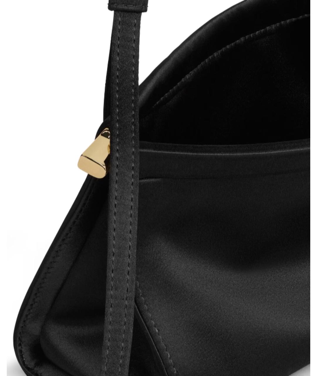 ALAIA Черная шелковая сумка через плечо, фото 3