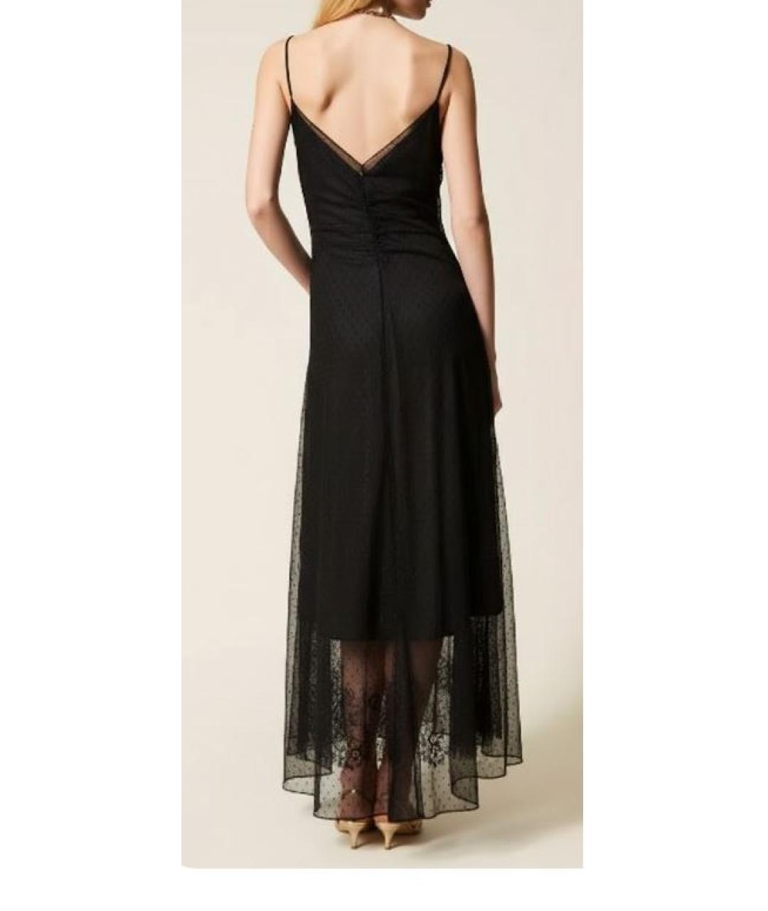 TWIN-SET Черное вечернее платье, фото 2