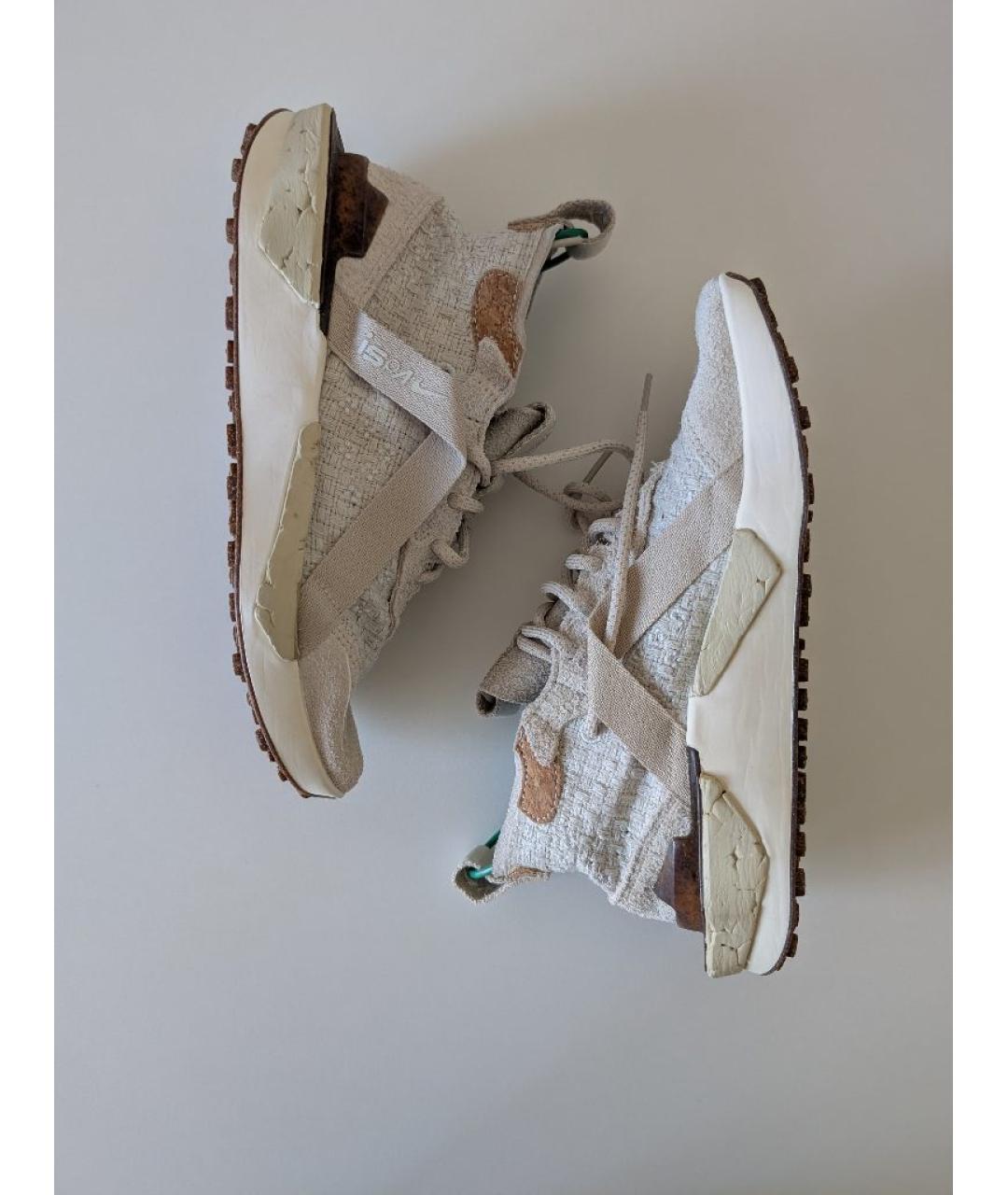 NIKE Бежевые текстильные кроссовки, фото 3