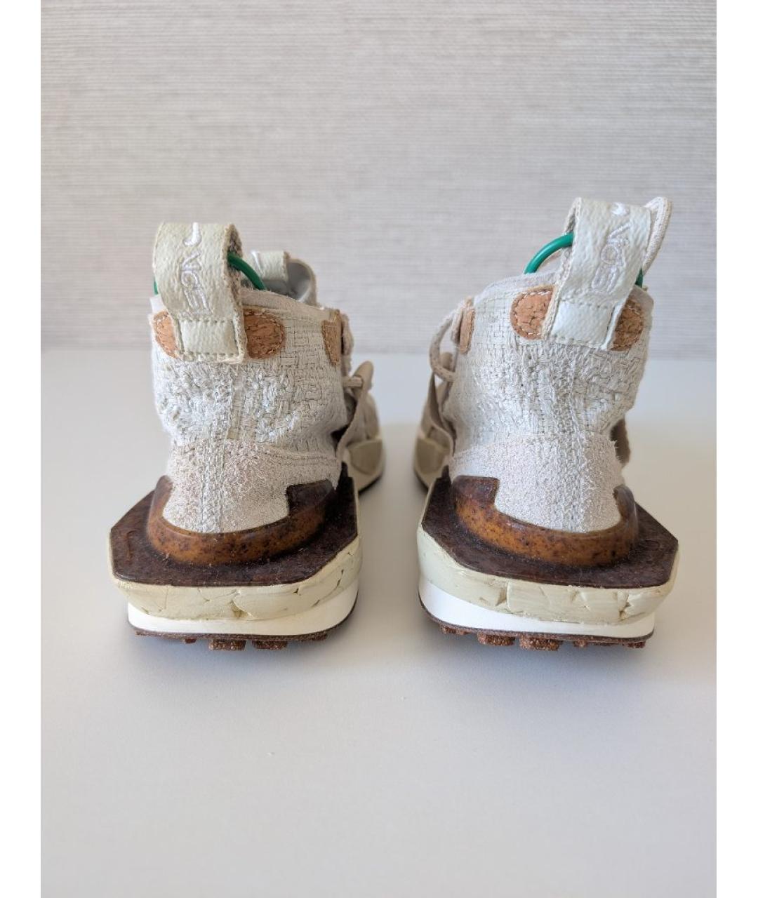 NIKE Бежевые текстильные кроссовки, фото 5