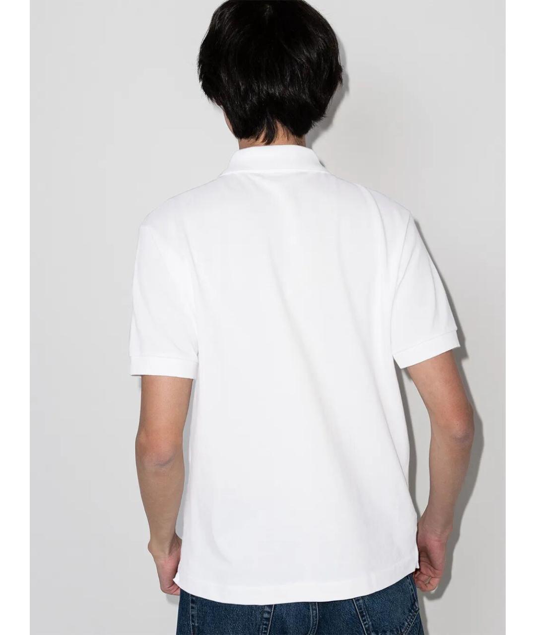 LACOSTE Белая хлопковая футболка, фото 3