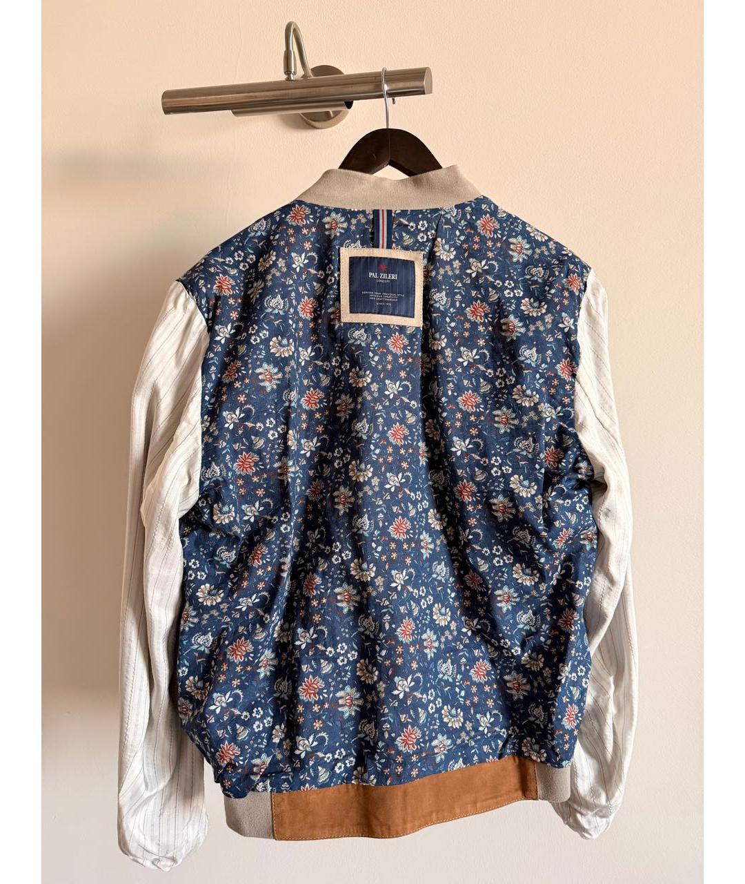 PAL ZILERI Бежевая замшевая куртка, фото 3