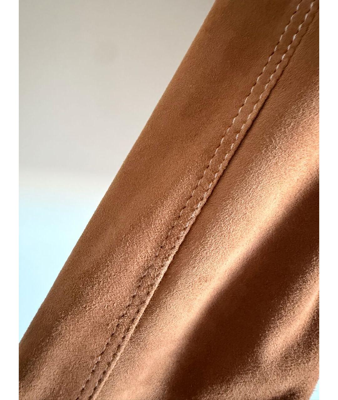 PAL ZILERI Бежевая замшевая куртка, фото 4