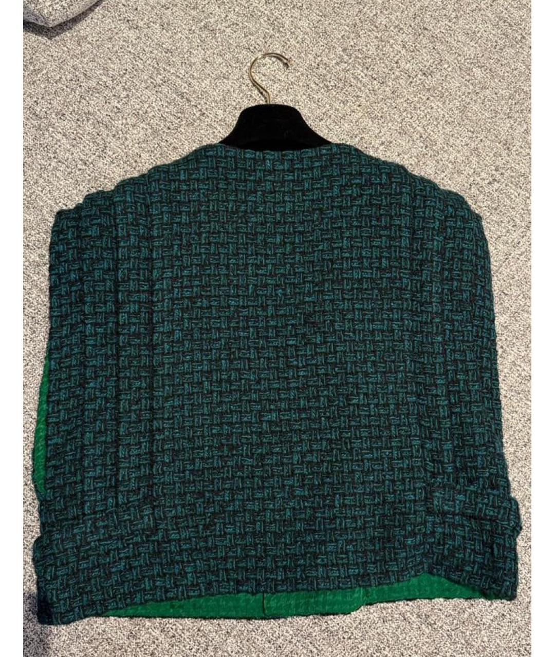 CHANEL Зеленый хлопковый жилет, фото 2