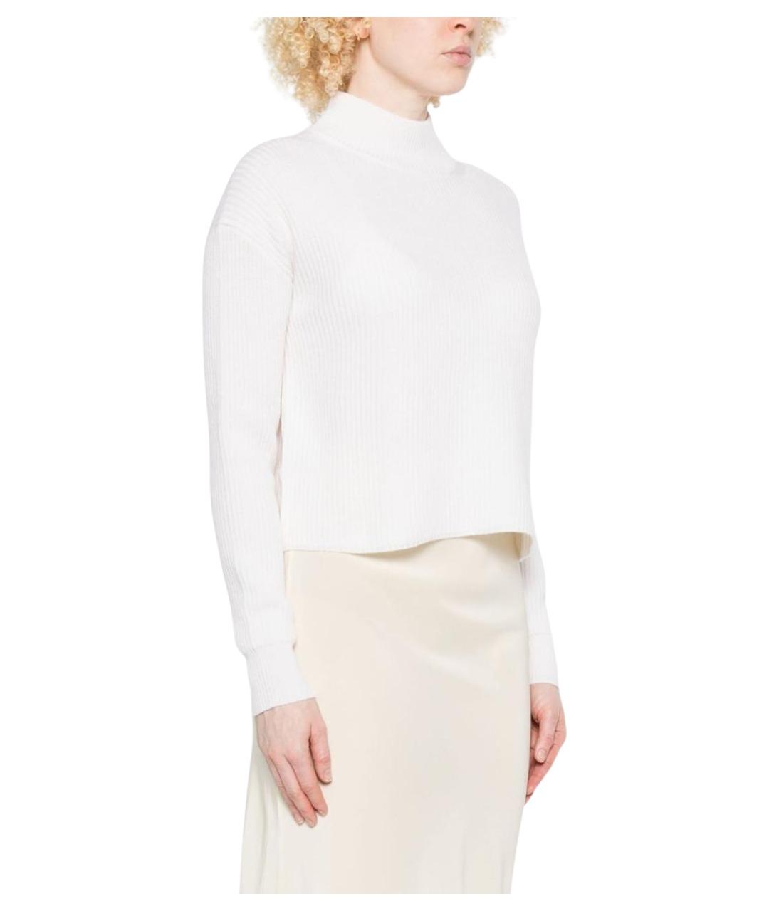 MAX MARA STUDIO Белый шерстяной джемпер / свитер, фото 2
