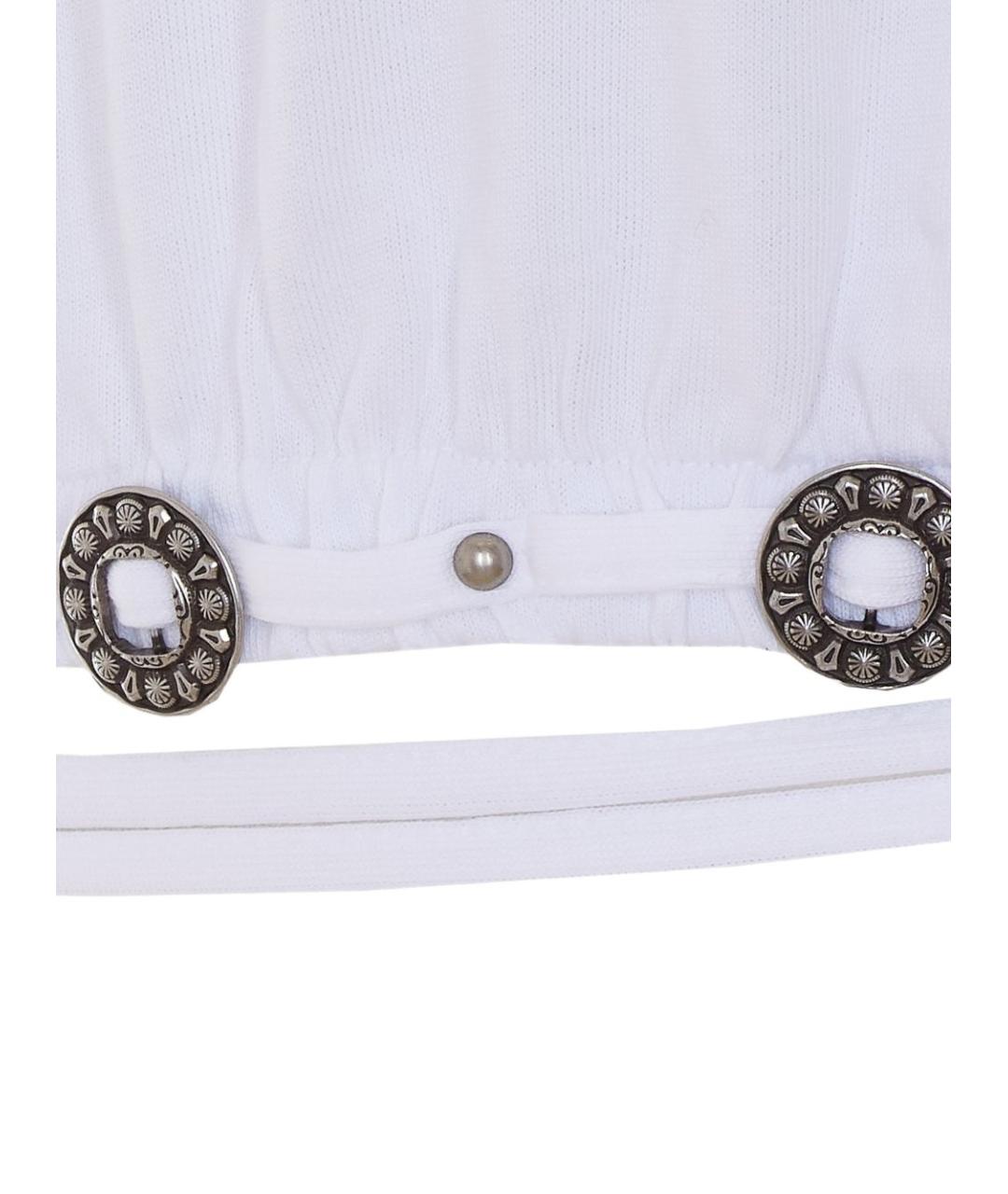 PINKO Белая хлопковая футболка, фото 4