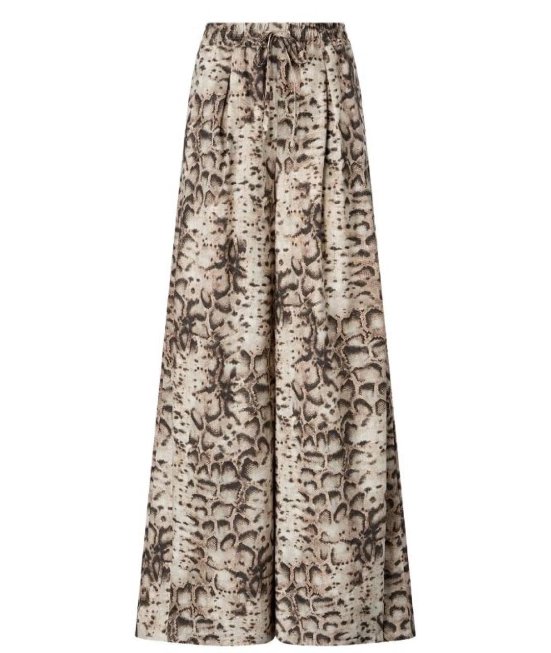 PINKO Бежевые прямые брюки, фото 1