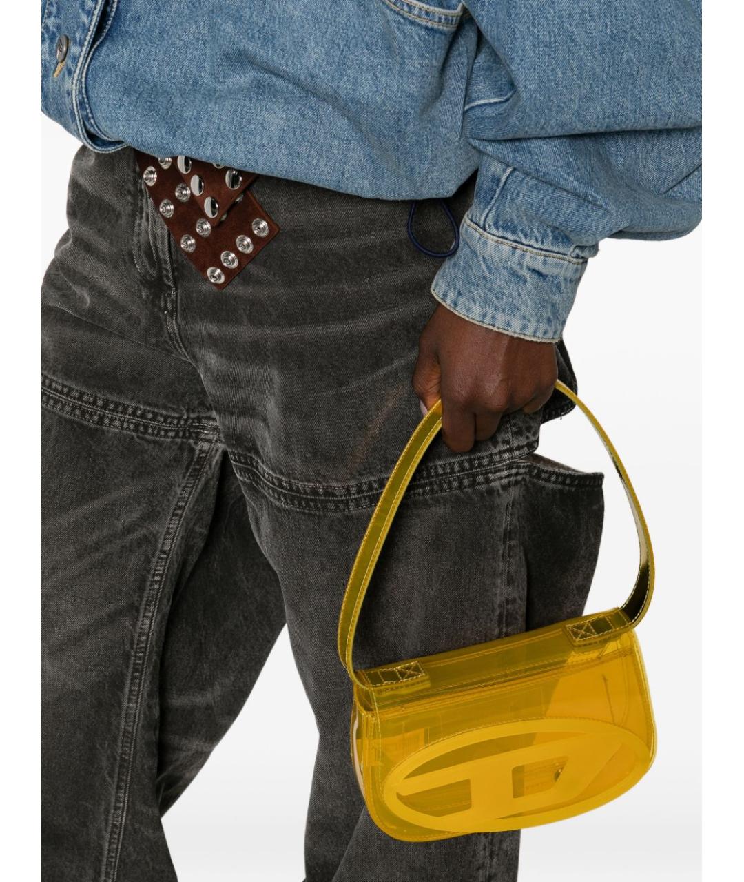 DIESEL Желтая сумка через плечо, фото 4