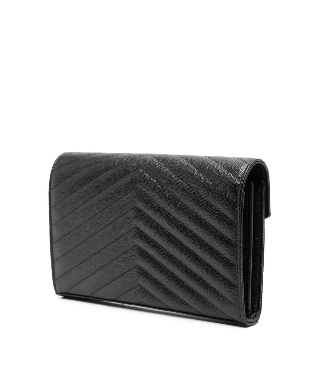 SAINT LAURENT Черная кожаная сумка через плечо, фото 4