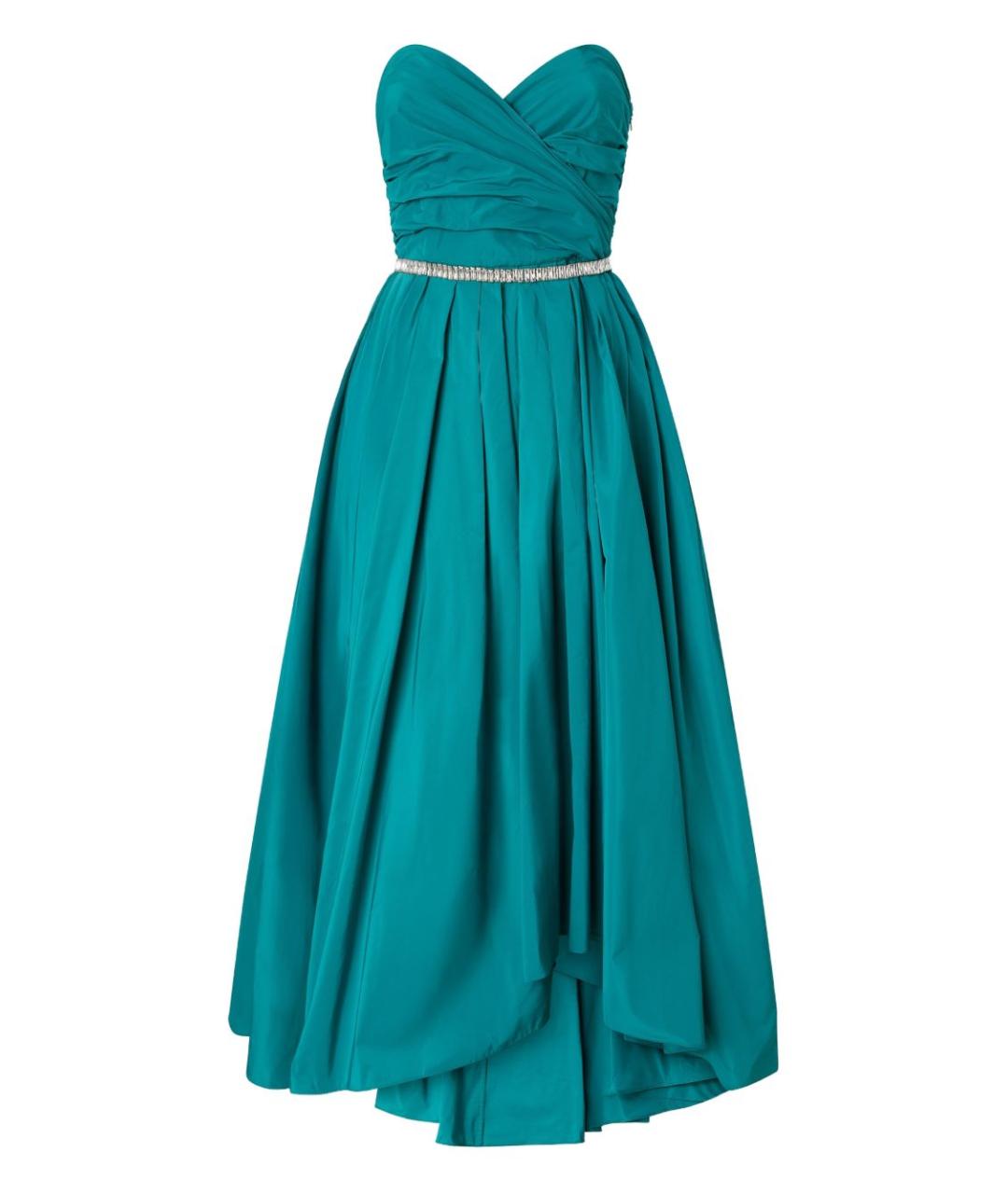 PINKO Зеленые полиэстеровое вечернее платье, фото 1