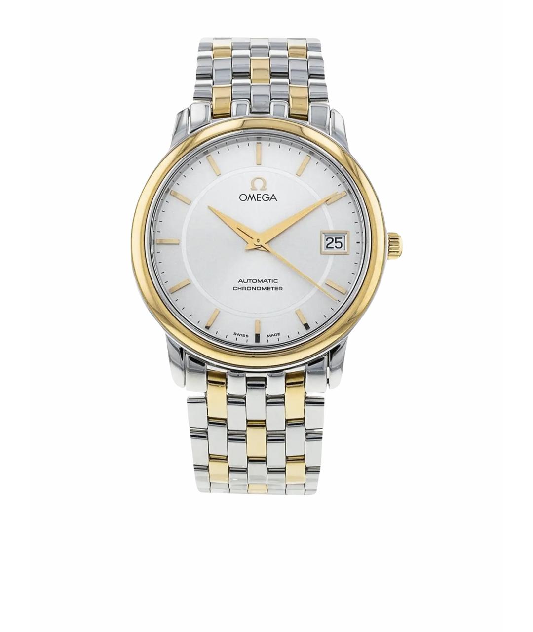 OMEGA Белые часы из желтого золота, фото 1