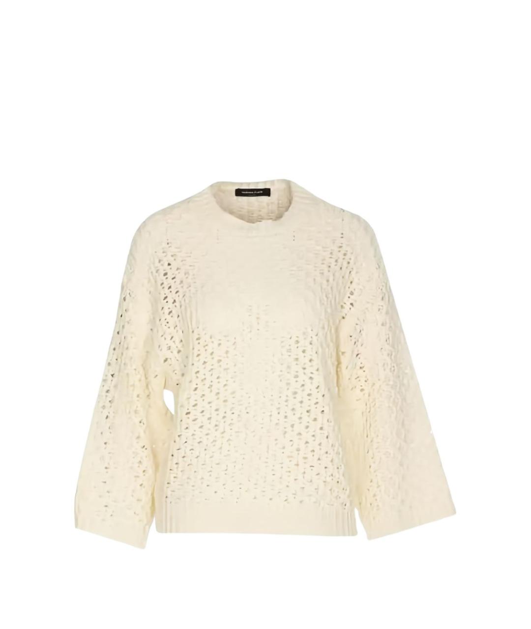 FABIANA FILIPPI Бежевый шерстяной джемпер / свитер, фото 5