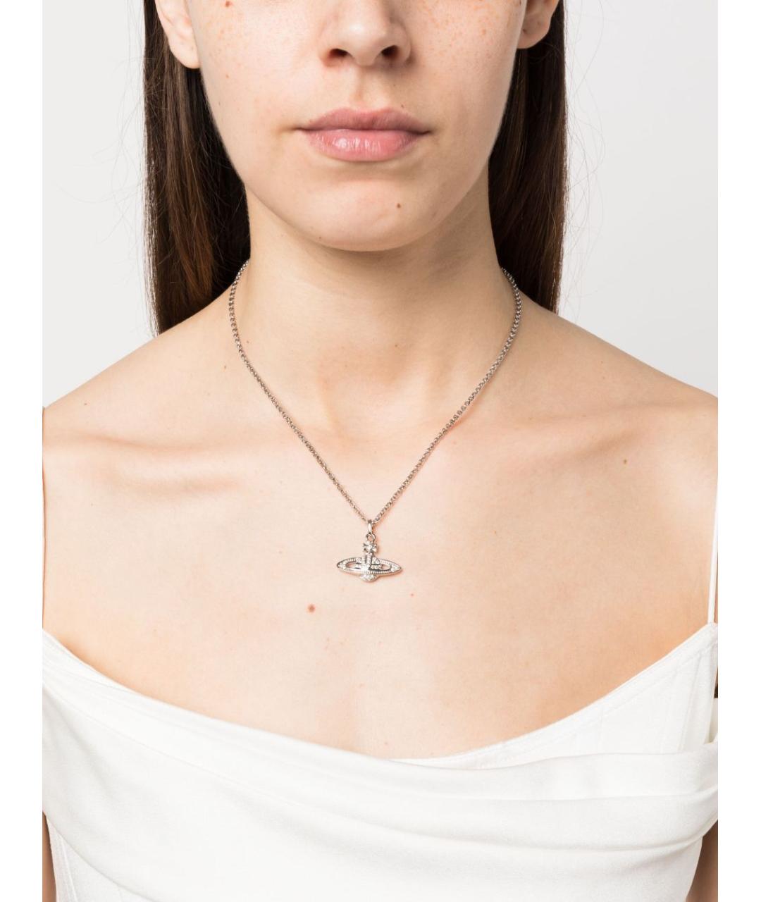 VIVIENNE WESTWOOD Серебряная металлическая подвеска, фото 2